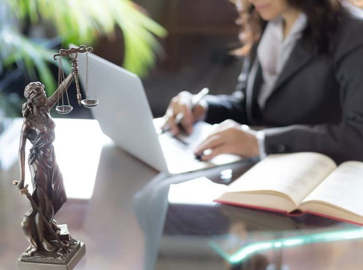 Lawyer's Office With Statue Of Justice — Dispute Resolution in Port Macquarie, NSW