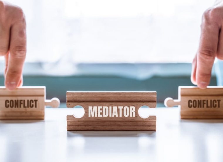 Puzzle blocks of mediator and conflicts — Hannaway Lawyers Pty Ltd